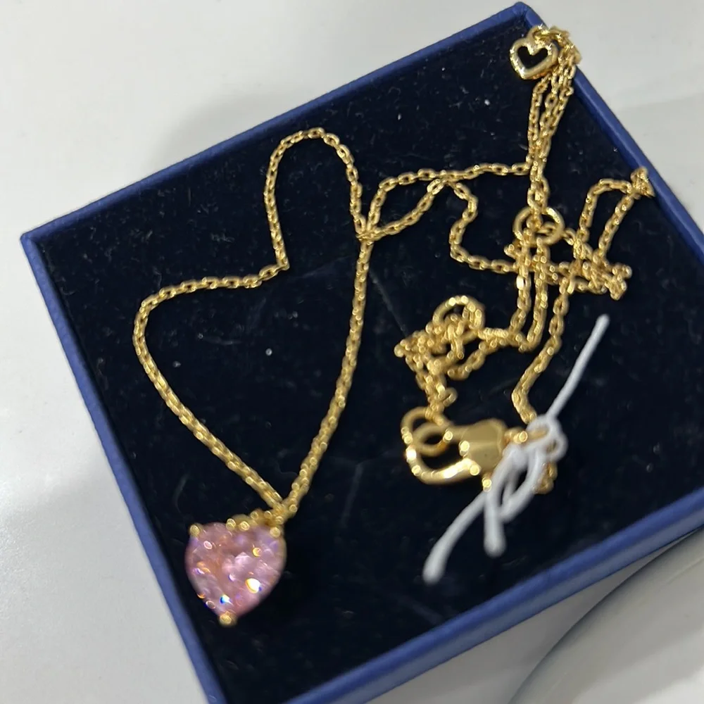 Kate Spade NWOT Gold-Tone Birthstone Heart Pendant Necklace